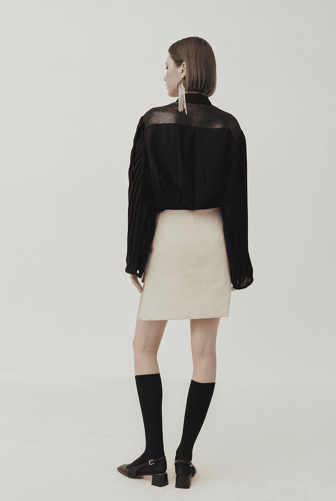 'ANCA' TUCKED HEM SKIRT